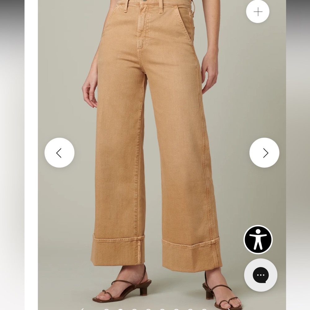 THE TRIXIE HIGH RISE WIDE LEG CUFFED TROUSER Sz 28